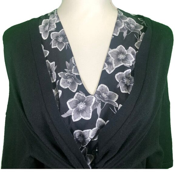 SALVATORE FERRAGAMO (S) WOOL/SILK TOP - Picture 1 of 9